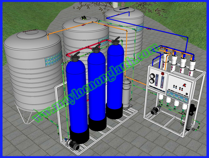 Hệ thống xử lý nước tinh khiết 1000l